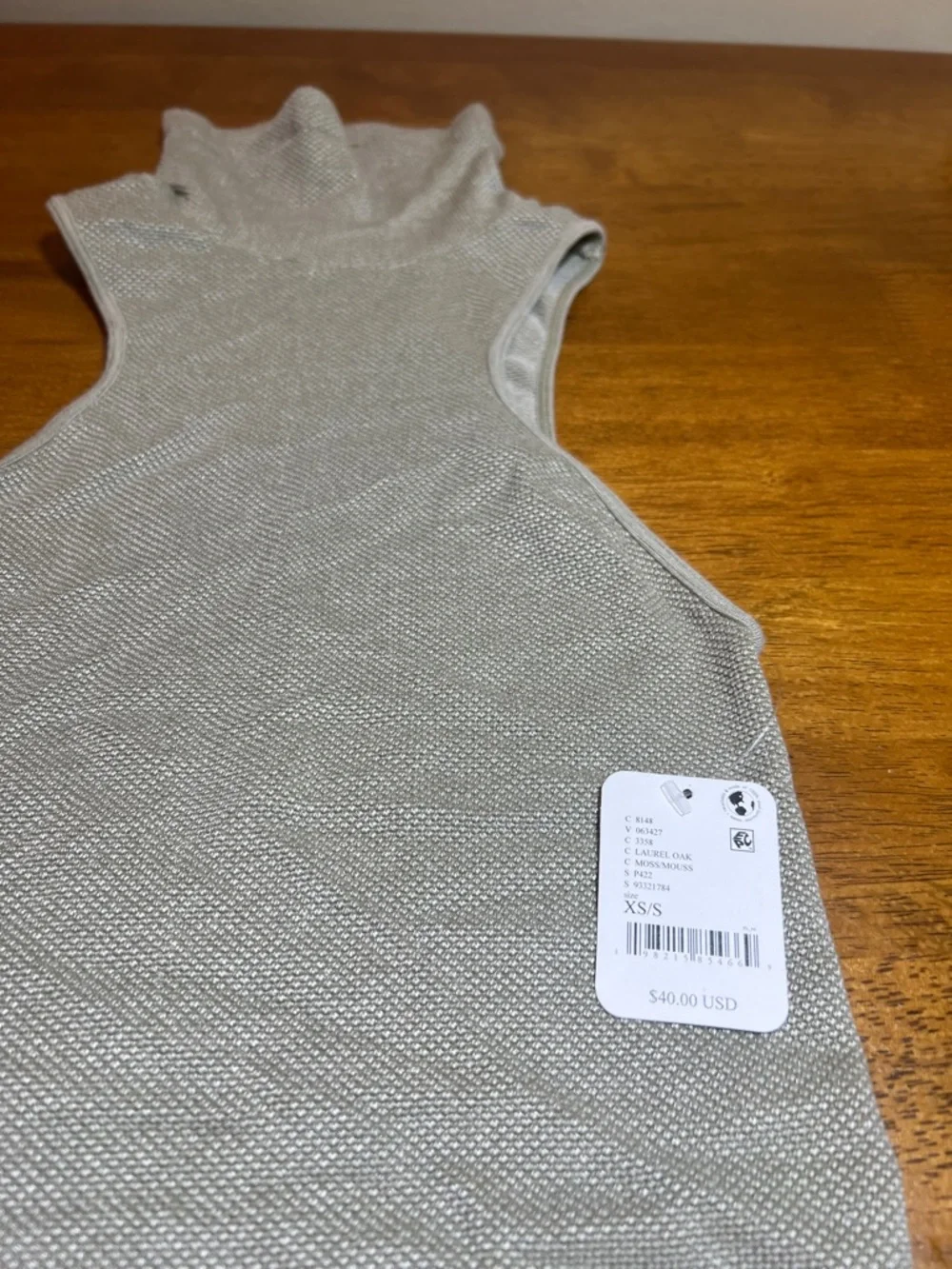 INTIMATELY FREE PEOPLE Sleeveless High-Neck Tank Top in Light Gray - Picture 4 of 5